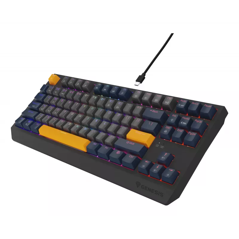 Teclado GENESIS Thor 230 TKL Gaming USB QWERTY Inglés Azul