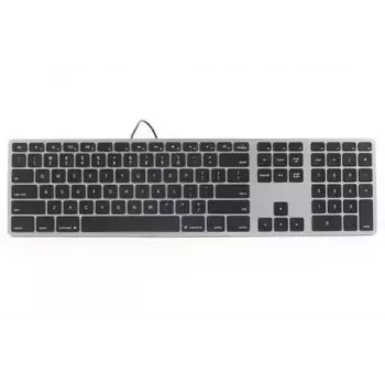 Matias FK318LB-UK retroiluminación RGB para Mac Space Gray – compacto, UK-Layout