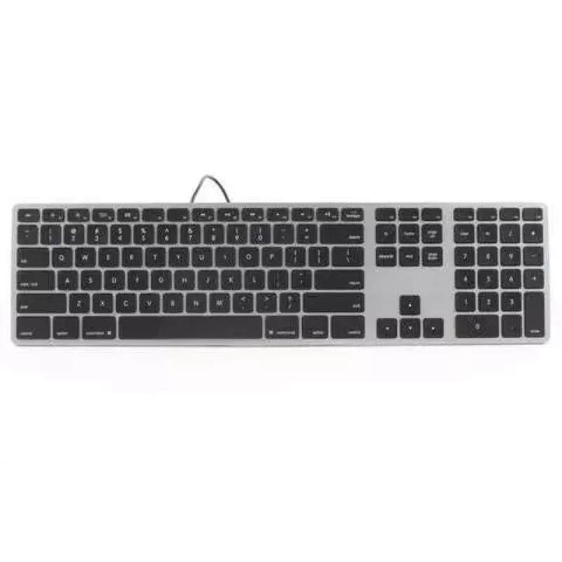 Matias FK318LB-UK retroiluminación RGB para Mac Space Gray – compacto, UK-Layout
