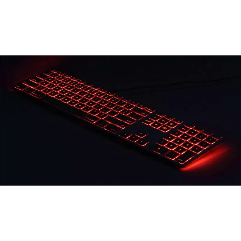Matias FK318LB-UK retroiluminación RGB para Mac Space Gray – compacto, UK-Layout