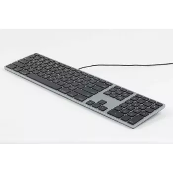Matias FK318LB-UK retroiluminación RGB para Mac Space Gray – compacto, UK-Layout