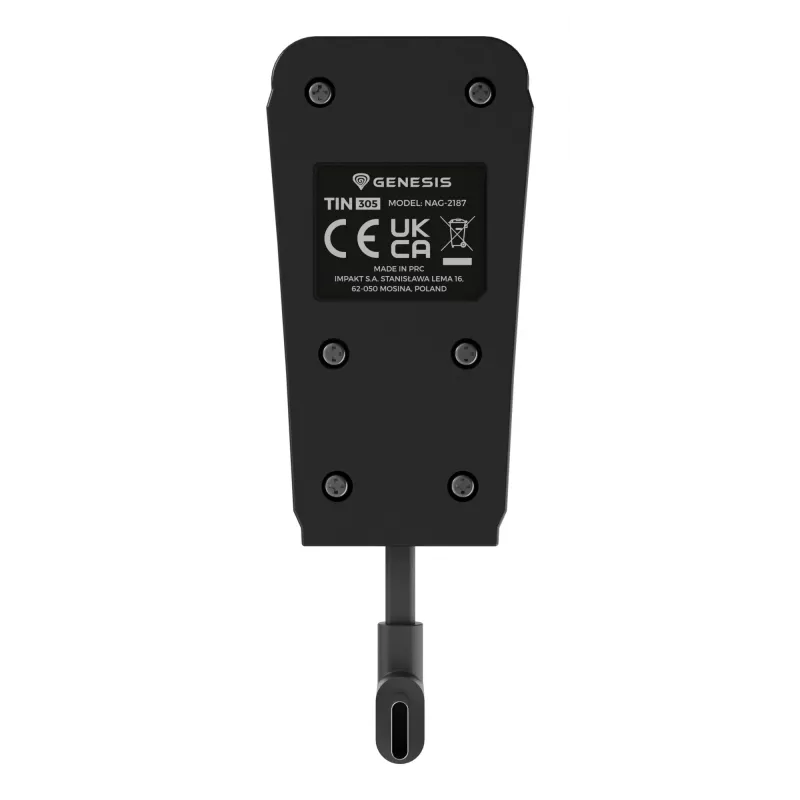 Sistema de carga GENESIS Tin 305 PlayStation 5 slim con cable negro blanco