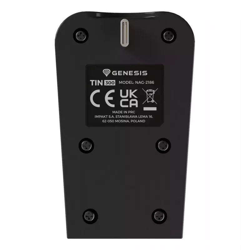 Sistema de carga GENESIS Tin 300 con cable negro blanco para PlayStation 5