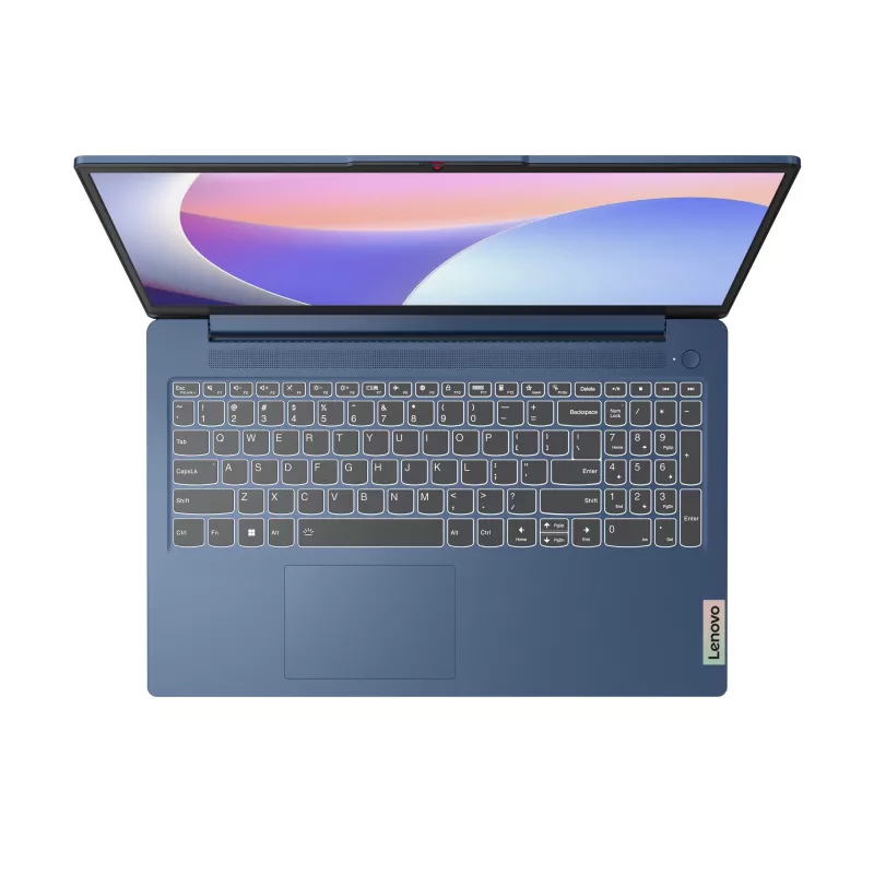 Portátil Lenovo IdeaPad Slim 3 15IRU8 — Intel Core i3-1315U, 15,6 inch FHD, 8 GB LPDDR5, 512 GB SSD, Windows 11 Home, azul