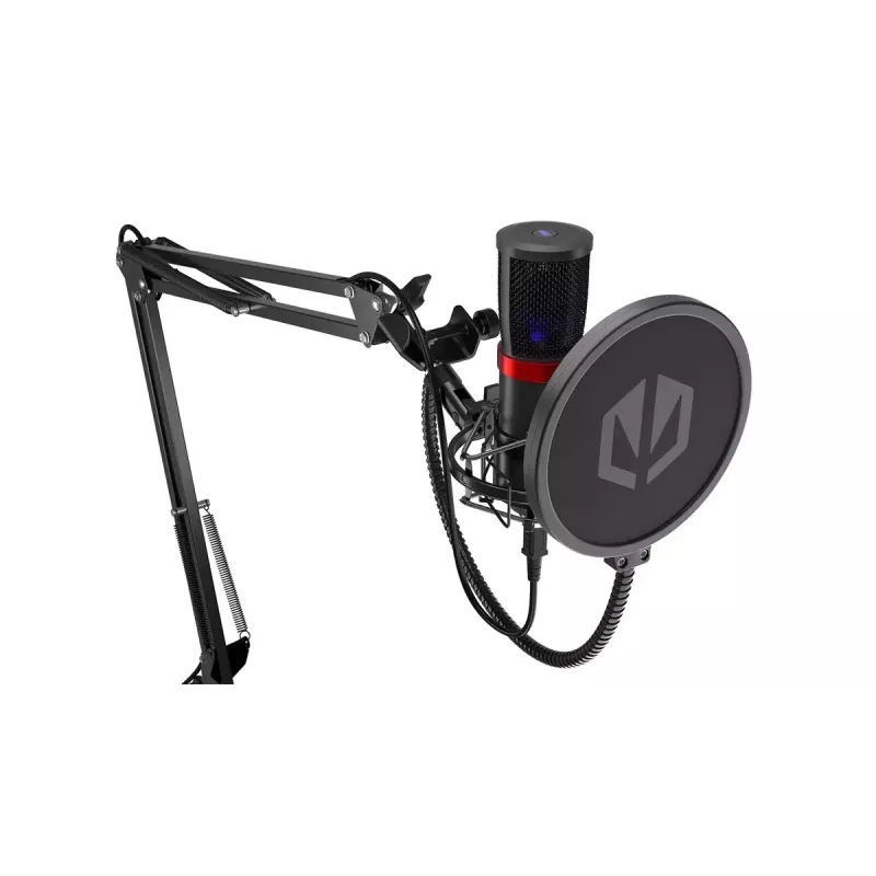 Micrófono para PC ENDORFY Solum Streaming, USB-C con cable, patrón cardioide, 48 kHz/16 bits, 18–21000 Hz, montaje de mesa, incluye araña y antipop