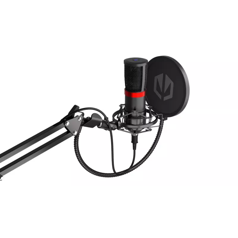 Micrófono para PC ENDORFY Solum Streaming, USB-C con cable, patrón cardioide, 48 kHz/16 bits, 18–21000 Hz, montaje de mesa, incluye araña y antipop