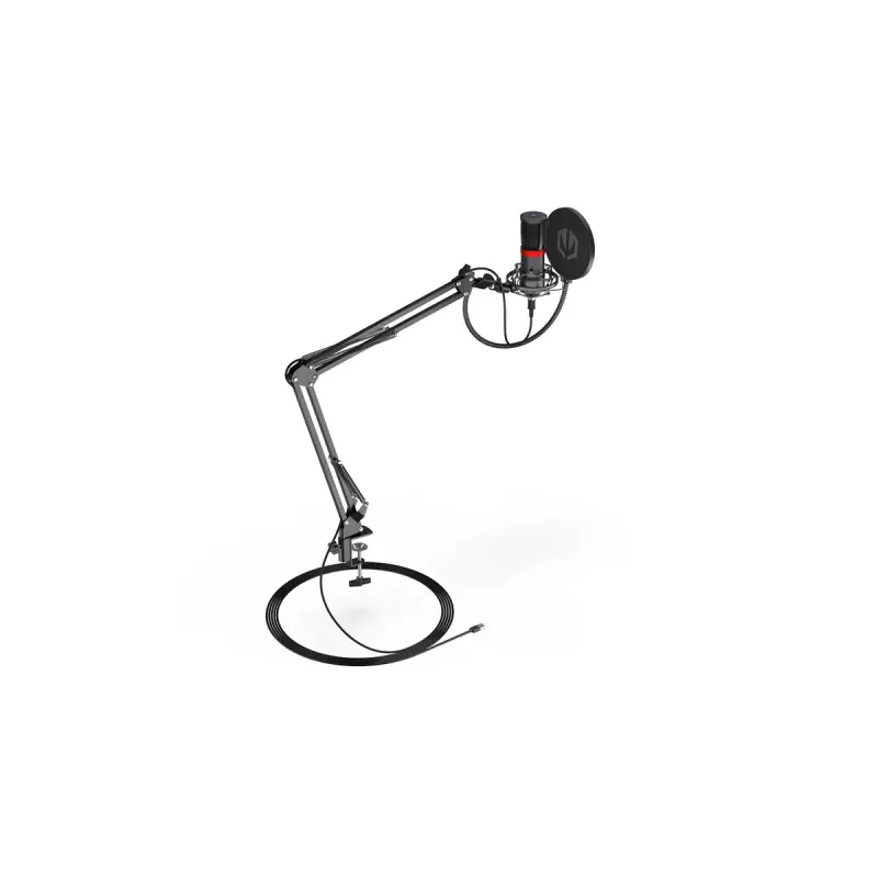 Micrófono para PC ENDORFY Solum Streaming, USB-C con cable, patrón cardioide, 48 kHz/16 bits, 18–21000 Hz, montaje de mesa, incluye araña y antipop