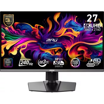 Monitor MSI MPG 272URX QD-OLED 67,3 cm (26,5 inch) 3840 x 2160 píxeles 4K Ultra HD Negro