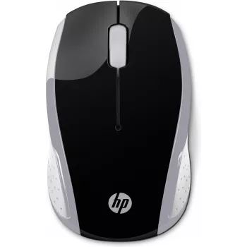Ratón inalámbrico HP 200 (Pike Silver), ambidiestro, óptico, RF Wireless, 1000 DPI, Plata