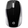 Ratón inalámbrico HP 200 (Pike Silver), ambidiestro, óptico, RF Wireless, 1000 DPI, Plata