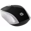 Ratón inalámbrico HP 200 (Pike Silver), ambidiestro, óptico, RF Wireless, 1000 DPI, Plata