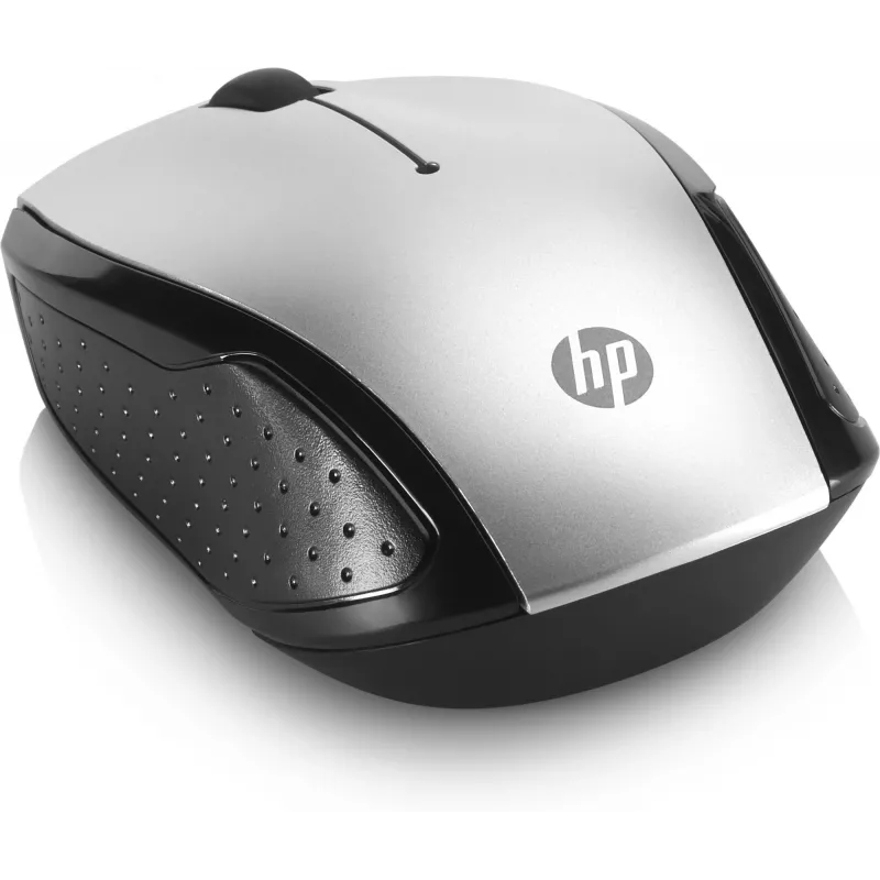 Ratón inalámbrico HP 200 (Pike Silver), ambidiestro, óptico, RF Wireless, 1000 DPI, Plata