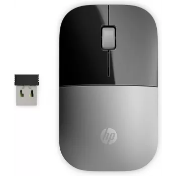 Ratón inalámbrico HP Z3700 Plata, ambidiestro, óptico, RF Wireless, 1200 DPI, Plata