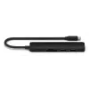 Satechi ST-P6SK hub multipuerto USB-C delgado 6 en 1: USB-C, 2x USB-A, HDMI 4K, lector de tarjetas micro/SD