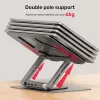 Unitek D1109A soporte para portátil plegable y giratorio con hub USB-C, HDMI 4K, PD 100 W, hasta 17 pulgadas (43,2 cm)