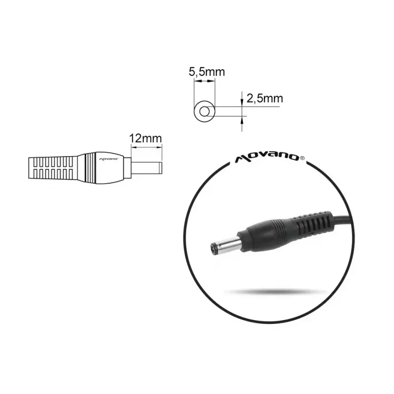 Fuente de alimentación MITSU 19 V 3,42 A modelo ZM/LIT19342 para portátiles compatibles