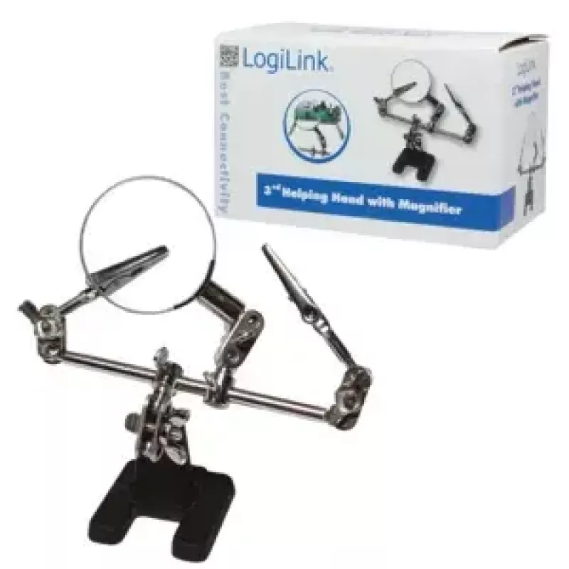 Lupa LogiLink WZ0034 negra acero inoxidable