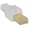 Conector modular RJ45 Intellinet, conector sin herramienta, Cat5/5e/6, cables UTP rígidos y flexibles 22-26 AWG
