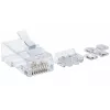 Conector modular RJ45 Intellinet, Cat6A, UTP, 2 puntas, para cable flexible, contactos chapados en oro de 15 µ, pack de 80