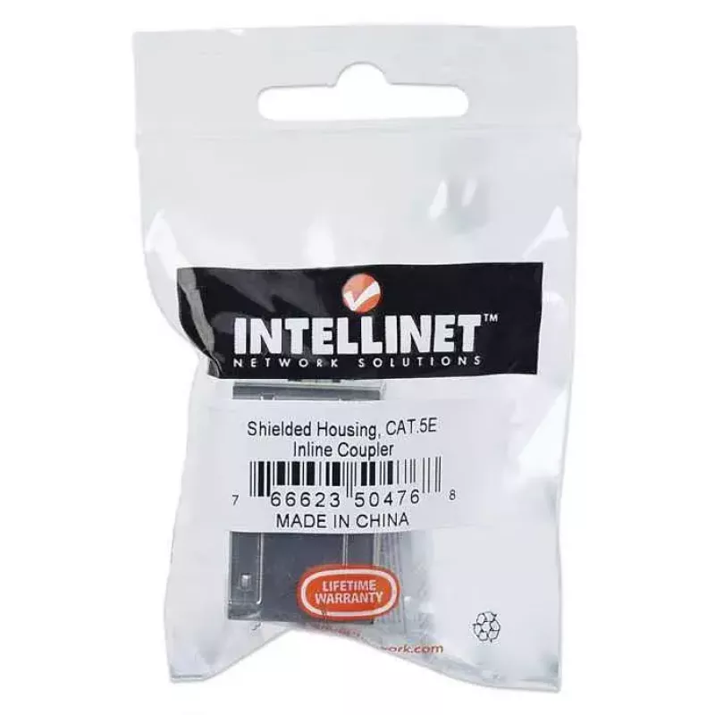 Conector en línea Intellinet, Cat5e, FTP, modular, conector hembra 8P8C a conector hembra 8P8C, plateado