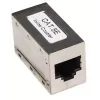 Conector en línea Intellinet, Cat5e, FTP, modular, conector hembra 8P8C a conector hembra 8P8C, plateado