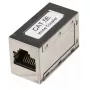 Conector en línea Intellinet, Cat5e, FTP, modular, conector hembra 8P8C a conector hembra 8P8C, plateado