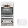 Conector modular RJ45 Intellinet Pro Line, Cat6, STP, 3 puntas, para conductor rígido y flexible, contactos chapados en oro de 50 µ, 90 uds.