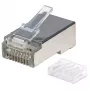 Conector modular RJ45 Intellinet Pro Line, Cat6, STP, 3 puntas, para conductor rígido y flexible, contactos chapados en oro de 50 µ, 90 uds.