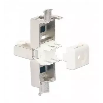 Conector modular RJ45 sin herramienta apantallado Intellinet Cat6a 10G STP con contactos chapados en oro