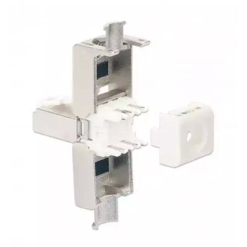 Conector modular RJ45 sin herramienta apantallado Intellinet Cat6a 10G STP con contactos chapados en oro