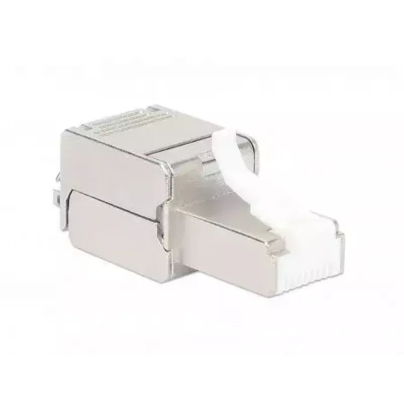 Conector modular RJ45 sin herramienta apantallado Intellinet Cat6a 10G STP con contactos chapados en oro