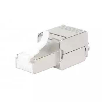 Conector modular RJ45 sin herramienta apantallado Intellinet Cat6a 10G STP con contactos chapados en oro