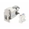 Keystone Jack RJ-45 sin herramienta apantallado Intellinet Cat8.1 40G plateado