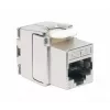 Keystone Jack RJ-45 sin herramienta apantallado Intellinet Cat8.1 40G plateado