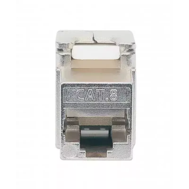 Keystone Jack RJ-45 sin herramienta apantallado Intellinet Cat8.1 40G plateado