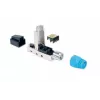 Conector modular RJ45 sin herramienta apantallado Intellinet Cat8.1 40G azul conector macho