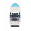 Conector modular RJ45 sin herramienta apantallado Intellinet Cat8.1 40G azul conector macho