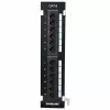 Panel de parcheo Intellinet, Cat6, montaje en pared, UTP, 12 puertos, negro