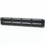 Panel de parcheo Intellinet, Cat5e, UTP, 48 puertos, 2U, negro