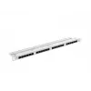 Lanberg PPU6-0024-S panel de parcheo de 19 pulgadas, 24 puertos Cat6 UTP, 0,5U, gris