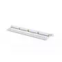 Panel de parcheo LANBERG PPU6-0024-S, 24 puertos Cat6, metal, 0,5 U, 440×22,3×99 mm