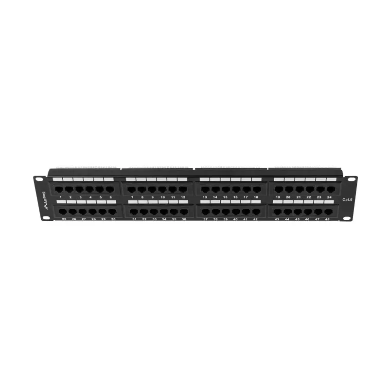 Accesorio para rack Lanberg PPU6-2048-B 19 pulgadas 2U 48 puertos