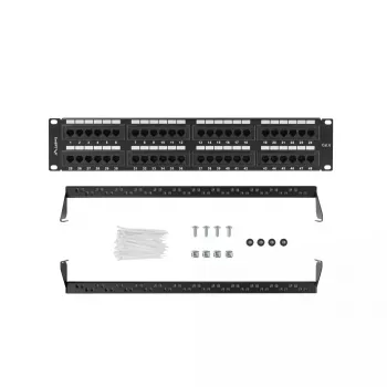 Accesorio para rack Lanberg PPU6-2048-B 19 pulgadas 2U 48 puertos