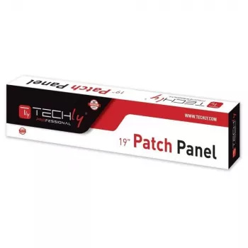 Panel de parcheo Techly UTP 24 puertos RJ45 Cat.5E I-PP 24-RU-C5ET