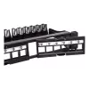 Patch panel modular Techly 24 posiciones UTP con módulos extraíbles 1HE negro