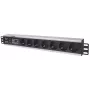 Regleta de enchufes para rack Intellinet 19 pulgadas 1,5HE 7 tomas tipo F