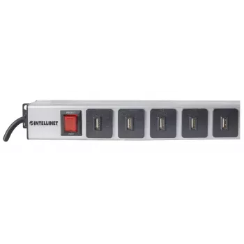 Unidad de distribución de energía Intellinet montaje vertical en rack 16 puertos USB-A
