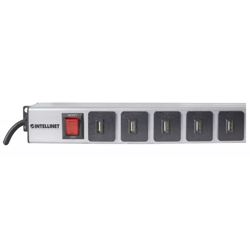 Unidad de distribución de energía Intellinet montaje vertical en rack 16 puertos USB-A