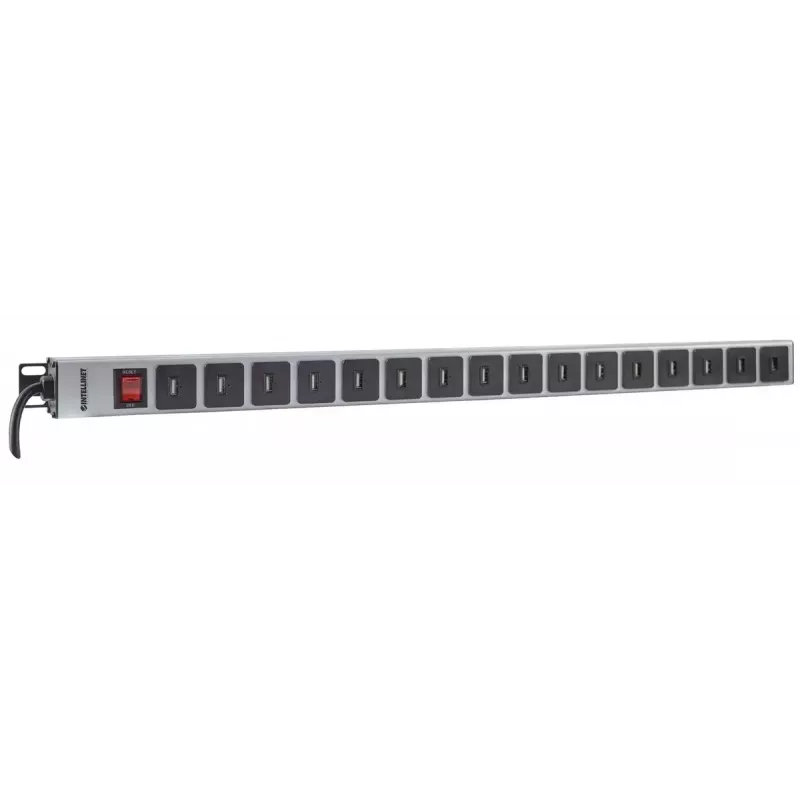 Unidad de distribución de energía Intellinet montaje vertical en rack 16 puertos USB-A