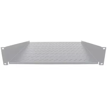 Bandeja extraíble Intellinet 19 pulgadas, 2HE, montaje frontal en 2 puntos, 400mm de profundidad, ventilada, máx. 25kg, gris, tres años de garantía